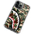 Shark Teeth Street Camo iPhone 15 Pro Clear Case